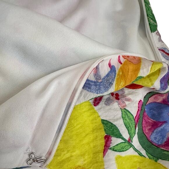 Fore Women S Mini Skirt Floral Fruit Print Vacation Fun Tropical Resort Cruise - Picture 8 of 10